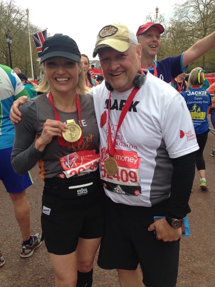 Julie Kae after completing a marathon